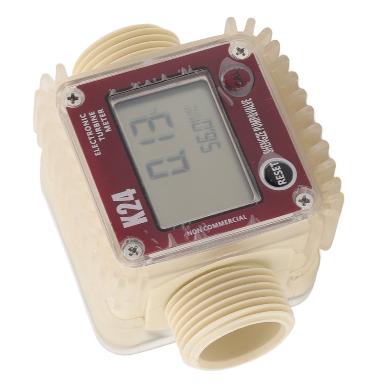 Digital Turbine Flow Meter 20BAR High Accuracy LCD Display G1