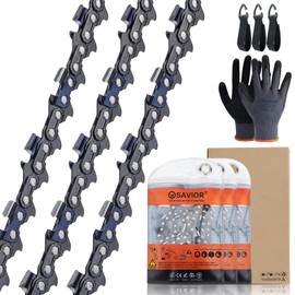 Savior 3Pack 18-Inch Chainsaw Chain 3/8" Pitch .050" Gauge, 68 Drive Links Replacement 591119468 H46-68 H47-68 Oregon E68 72EXL068G 72LPX068G Fits Dolmar, Husqvarna, Jonsered, Poulan and More