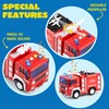 JOYIN 4 Packs Emergency Vehicle Toy Playsets, Friction Powered Vehicles