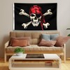 Pirate Flag – Jolly Roger Flag Red Bandana – Funny