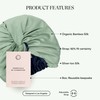 Essentials by Clementine Organic Hair Bonnet in Match Point Green