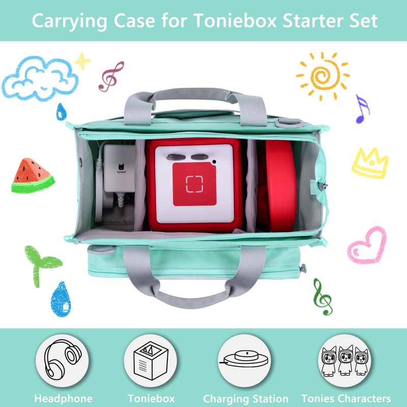Carrying Bag for Toniebox 2 Starter Set, Travel Storage Case
