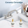 Aolemi Utility Sink Faucet 4 Inch Centerset, Laundry Sink Faucets