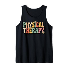 Physical Therapy Flower Patterns LMT PT Physical Therapist Tank Top