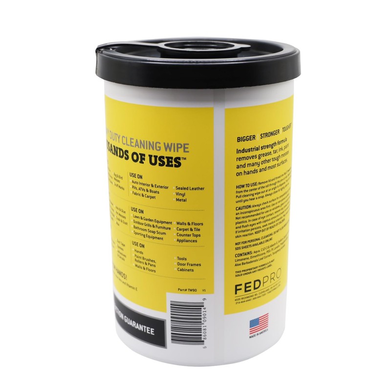 Tub O' Towels Heavy-Duty Multi-Surface Cleaning Wipes, 10" x 12",