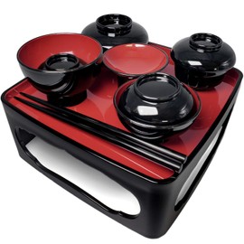 Lacquer Pludacter Butsuzen 6.0 inch (6.0 mm), Black / Vermilion, Domestic Buddhist Utensils, Bon Supplies, Menu