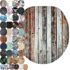 Sanilo Toilet Seat ROUND with Soft Close, Quiet and Slow Close Lid and Seat, Strong Bumpers and Hinges, Antique