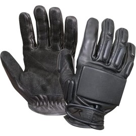 Tactical Leather Gloves for Rapel USMG US Military Gear Goat Leather with Back of Hand Reinforcement and Full Goat Leather Palm Climbing Rapel RAP4 (L)