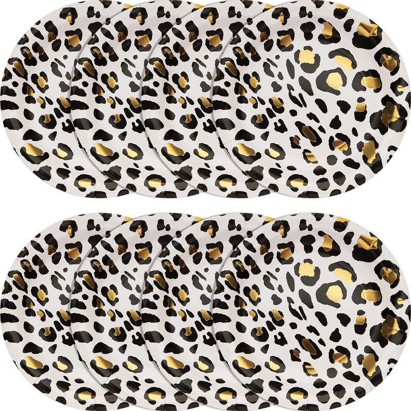 Leopard Paper Plates, 8 ct