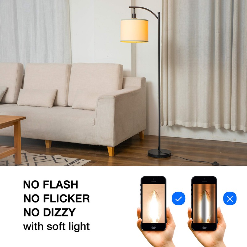 FLSNT 5000K Daylight B10 Dimmable 4W LED E12 Candelabra Bulbs,