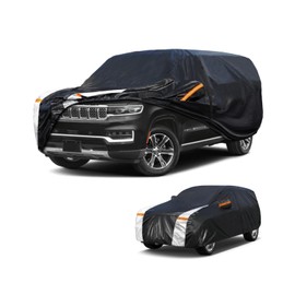 Large SUV Car Cover for Jeep Wagoneer 2021-2025, 100% Waterproof All Weather, Heavy Duty Outdoor Full Exterior Covers Rain Sun Wind UV Protection.