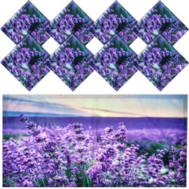 Patelai 8 Pack Fluorescent Light Covers for Classroom Ceiling Light 4 x 2 Feet Magnetic Light Covers Filter for Office School Drop Ceiling Supplies(Lavender)