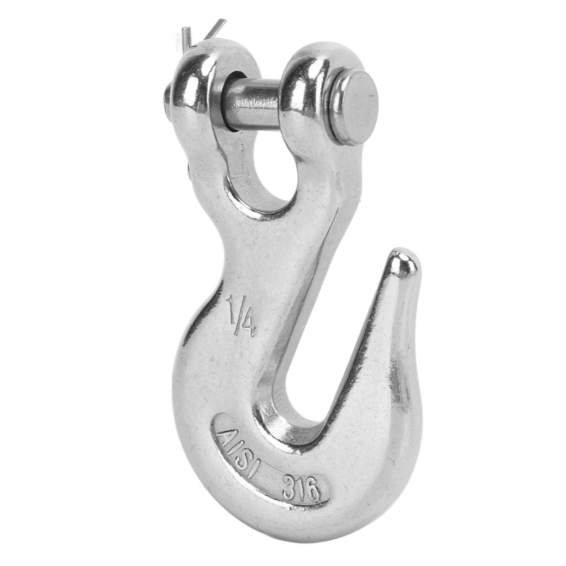 Marine Boat Slip Lifting Hook 1/4in 1000lbs Load Bearing Capacity