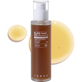 IZEZE BLACK Cumin NSC Bliss Essence Snail Mucin Essence, Korean Glass Skin Care, Skin Texture Treatment, Face Firming and Refining, Collagen, Snail Serum for Face, Thymoquinone, 3.38 fl.oz
