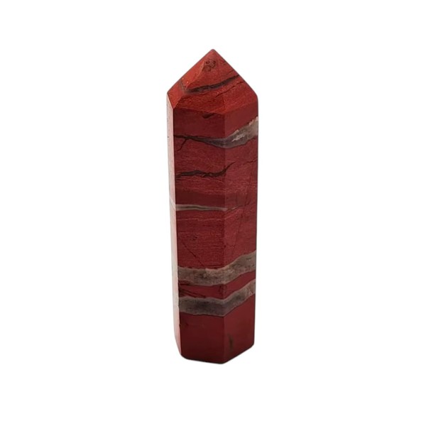 Pandiui23 Red Jasper Stone Tower, Crystal Wand, Natural Red Jasper