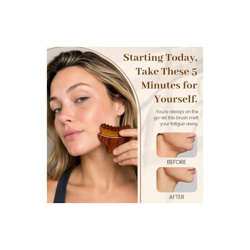 Gua Sha Facial Tool, Compact Lightweight Accessory for Travel and