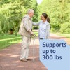Medline Aluminum-Chrome Offset Walking Cane, Adjusts 29–38” & Supports Up
