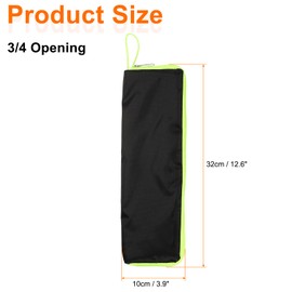 QUARKZMAN 2 Pieces Wet Umbrella Bag 12.6 Inch Oxford Cloth Umbrella Cover with Microfibre Interior Waterproof Portable Compact Cases for Foldable Travel Umbrellas, Green