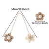 OCIOLI Handmade Flower Curtain Tiebacks - Bohemian No Drill DIY