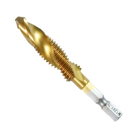 BIGMAN BMST-M12 Hex Shaft Drill Tap 0.5 x 0.07 inches (12 x 1.75 mm)