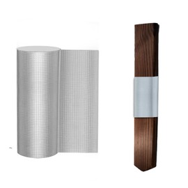 Fence Post Protection, 196.85 x 11.8 Inch Silver Cuttable Butyl Aluminum Foil Self Adhesive Tape Weatherproof Wood Post Sleeve for Any Size Square Round Posts