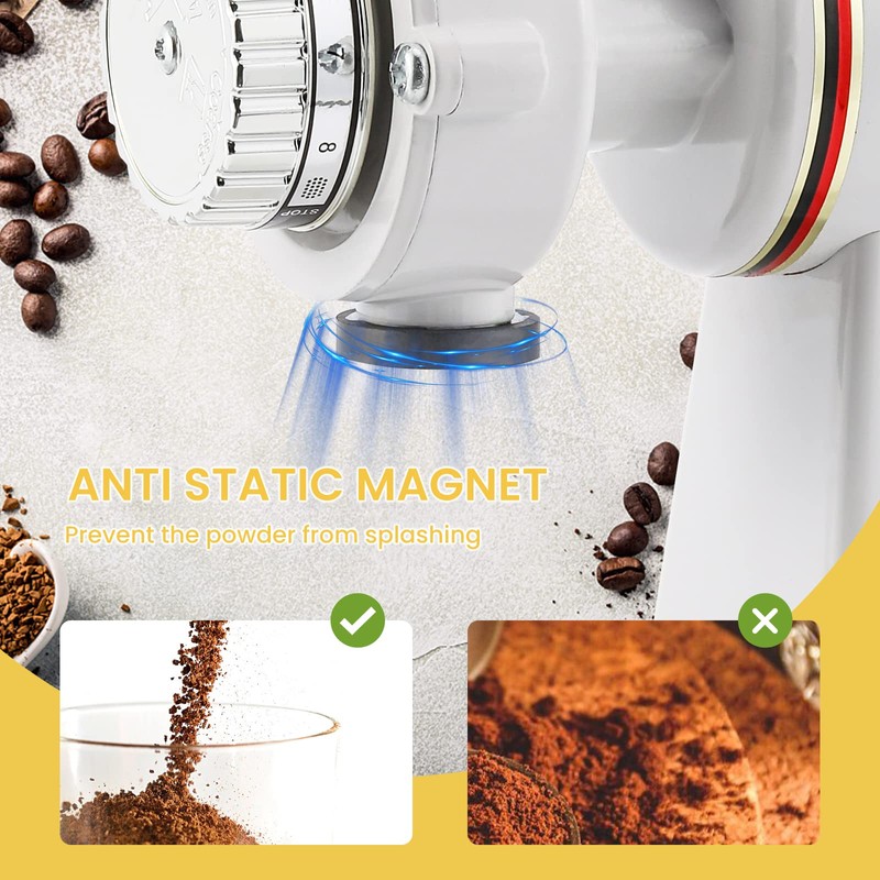Flyseago Burr Coffee Grinder Electric Espresso Grinder Commercial & Homeuse