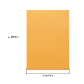 MECCANIXITY Colored Vellum Paper, 40 Sheet Orange Yellow Transparency 8.3" x 5.9" Printable Vellum Paper, Translucent Vellum Sheets for Printing Wedding Invitations Ink Jet Laser Printer