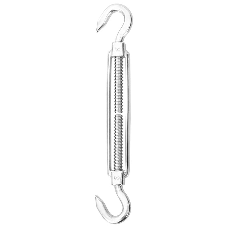 vidaXL Awning Accessory Set 8-Piece Carabiner Hook Tensioner Screw Wall