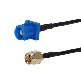 RF design RF Pigtail Cable Blue Fakra C Male to SMA Male Connector RG174 6'' for GPS Antenna