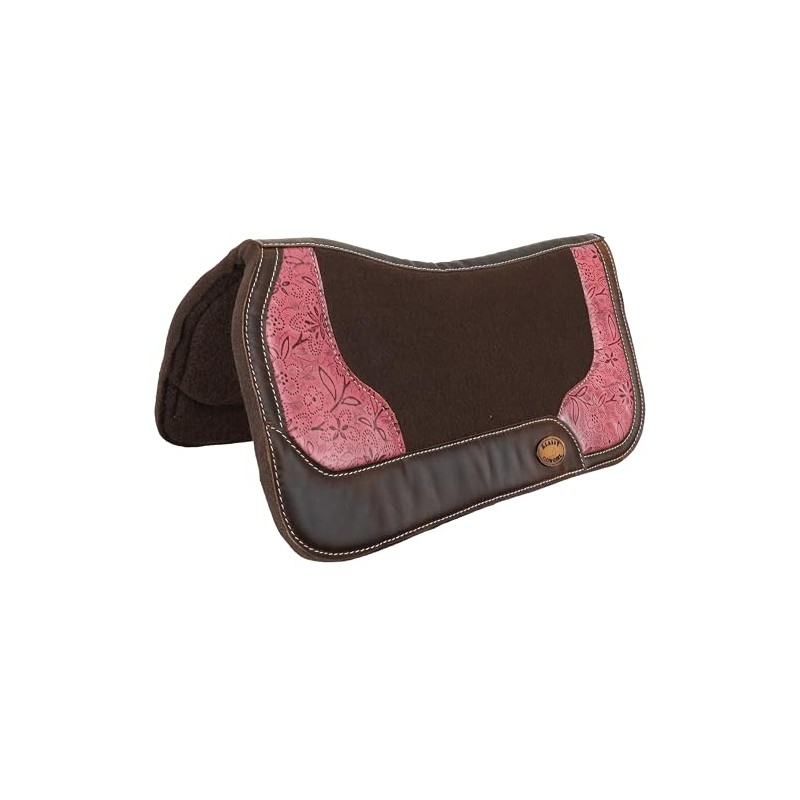 Klassy Cowgirl 28" x 30" Pink Prairie Contoured Felt Saddle