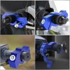 Blue Heavy Duty Motorcycle Brake Lock - Anti Theft Handlebar