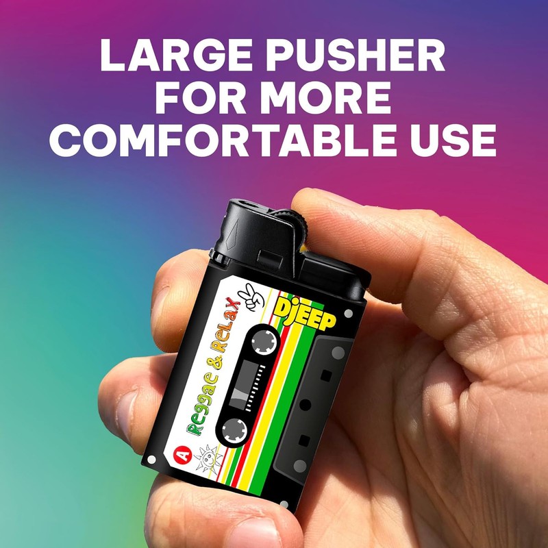 DJEEP Pocket Lighters, Limited Edition Mixtape Collection, Textured Unique Lighters,
