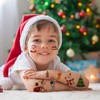 Flyftrey Tattoo Children, Waterproof Children's Tattoos (Luminous Christmas
