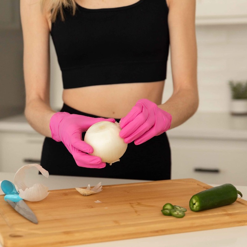 フラマー ニトリルグローブ ピンクポーズ 100枚入 S GLV-PP-SML