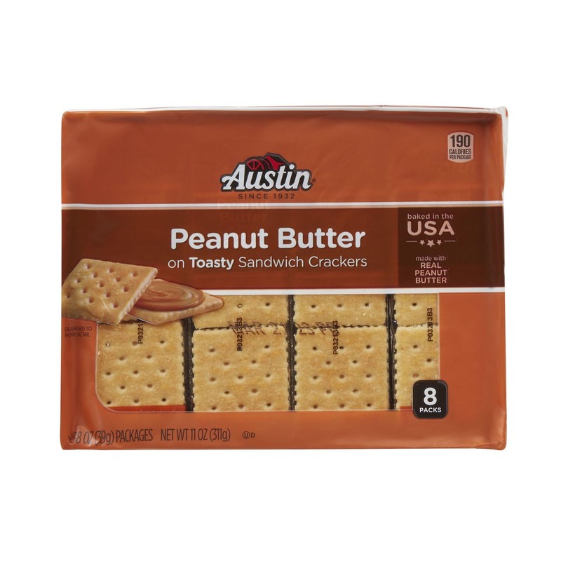 Austin Sandwich Crackers, Single Serve Snack Crackers, Office and Kids