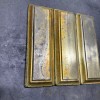 UNFINISHED STAMPED BRASS 9” LONG X 3” WIDE RECTANGLE BACK