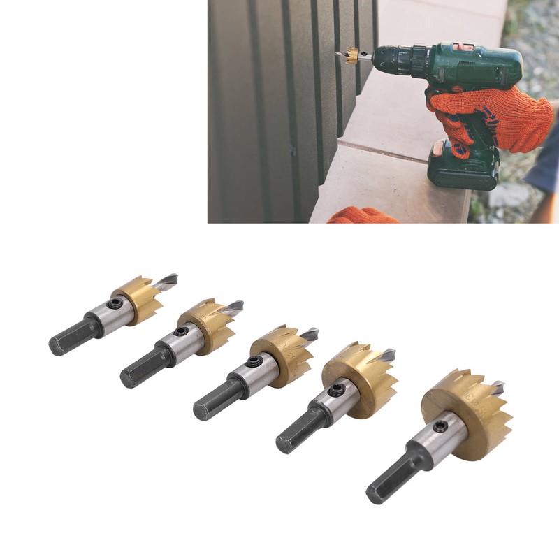 5pcs High Speed Steel Hole Drill Opener High Speed Steel