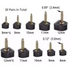 YEHAM 30 Pairs Women's High Heel Shoes Replacement Tips Pin