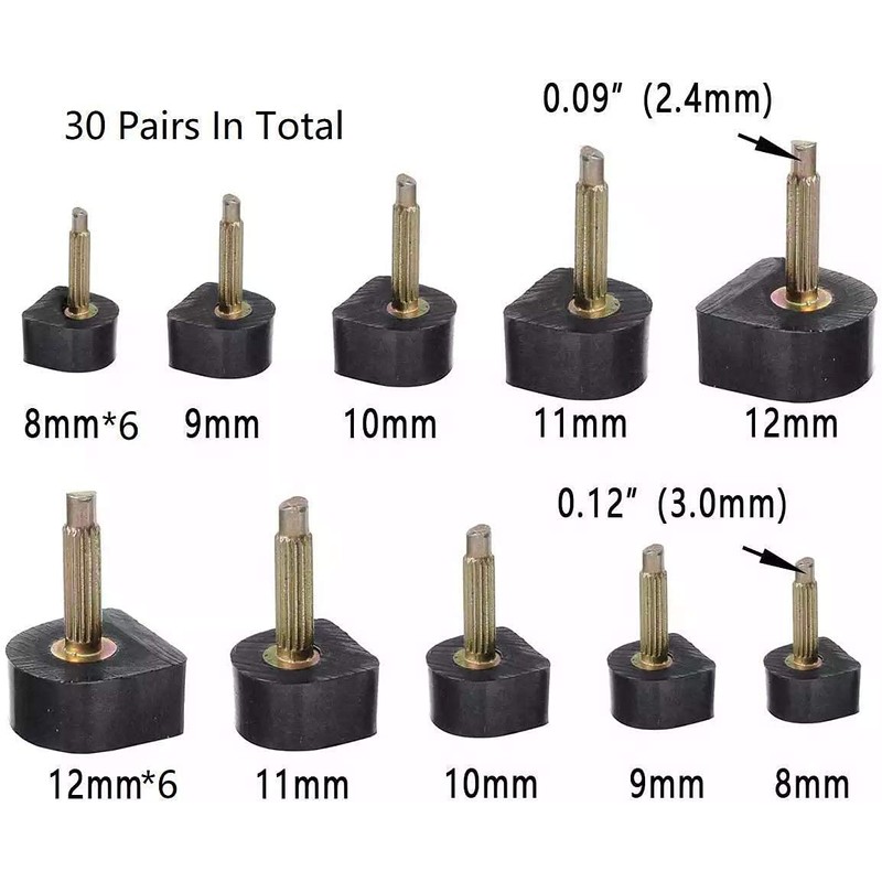 YEHAM 30 Pairs Women's High Heel Shoes Replacement Tips Pin