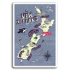 2 x 10cm New Zealand Auckland Map Vinyl Stickers -