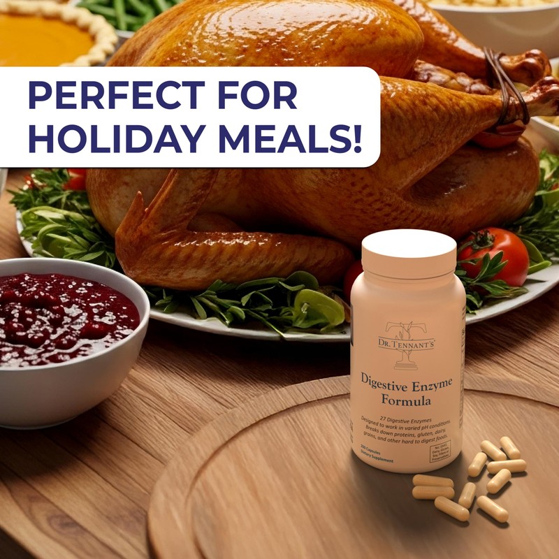 Dr. Tennant's Digestive Enzymes | Support for Large Holiday Meals