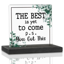 Encouragement Gift For Women, Men, Clear Acrylic Desk Decoration Sign, Positive Reminder Sign For Coworker, Inspirational Defining Gift, For Workplace Bookshelf Desktop Gift Decor VAK197