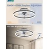 LEDIARY Ceiling Fans with Lights and Remote, 20'' Low Profile