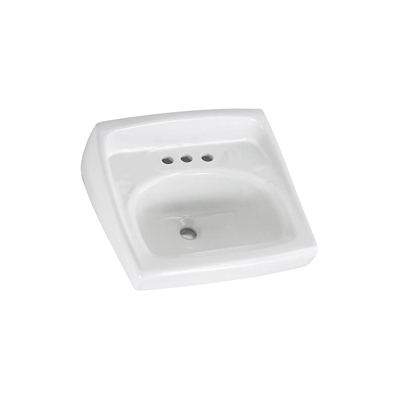 American Standard 0356.015.020 Lucerne Wall-Mount Lavatory Sink with 8-Inch Faucet