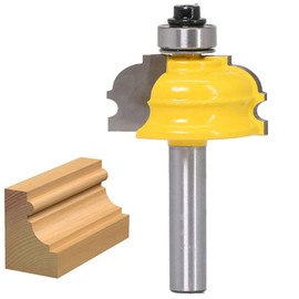 WSOOX Classic Ogee Edging and Shaping Router Bit with 8 mm Shank DIY Home Woodworking Milling Tools Architectural Milling Cutter