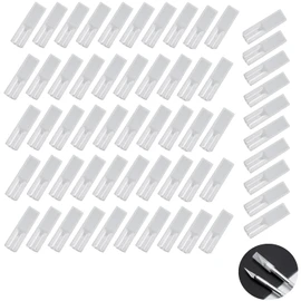 NXPpiULeh 60 Pieces Carving Knife Cover Carving Knife Blade Cover Knife Carft Knife Hobby Safety Knife Covers Sleeves for Knife, White