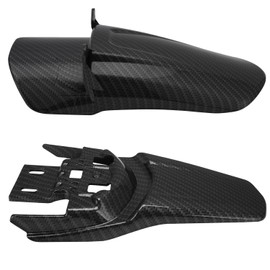 Dirt Bike Fender,Motorcycle Rear Mudguards Kit Back Fender Mud Guards Protector for Surron Sur Ron Sur-Ron Light Bee Electric Dirt Bike-Carbon Fiber Pattern