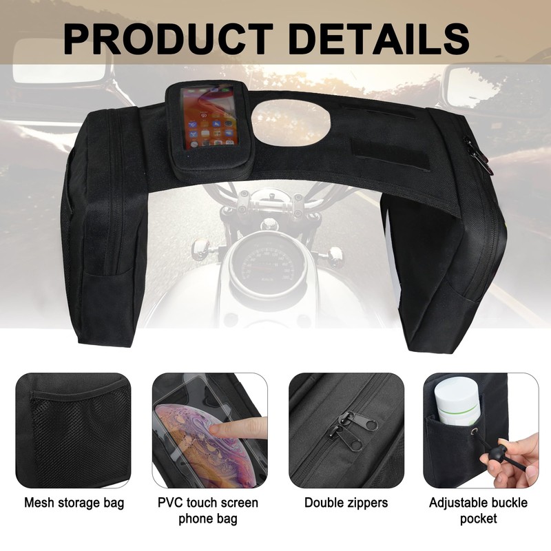MYDAYS ATV Saddle Bag,Cargo Tank Phone Bag Storage Luggage for