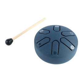 Rain Drum for Outsid Tongue Drum Steel Mini Handpan Drum Professional 6 Note Handpan Drum with Drumstick Percussion for Meditation Yoga Musical Education for Kids Adults (Navy
