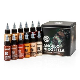 Radiant Colors Angelo Nicolella Portrait Tattoo Ink Set - 12 Colors - 1 Ounce Bottles
